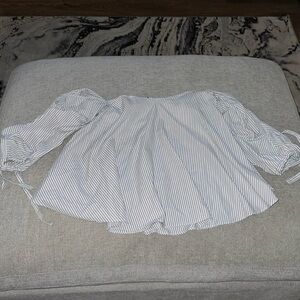 Off the should baby doll blouse